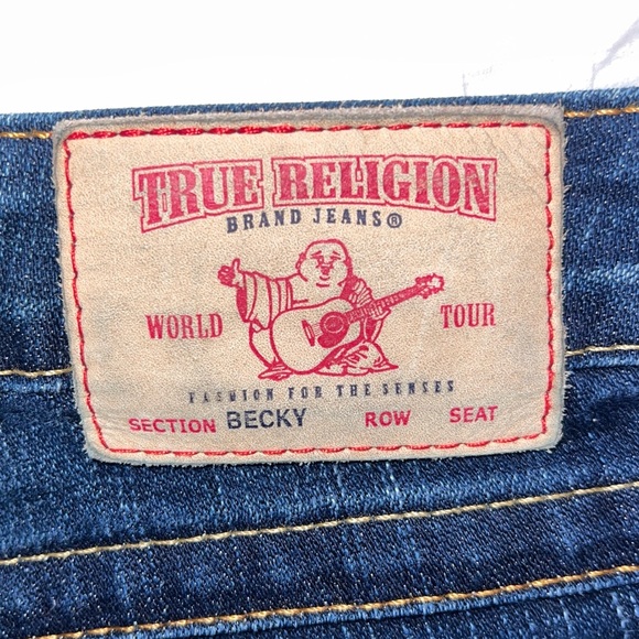 True Religion Dark Blue Boot Cut Jeans - Picture 4 of 6